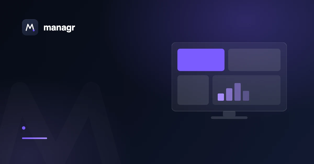 Dashboard Managr - Storskærme, widgets og TV-app
